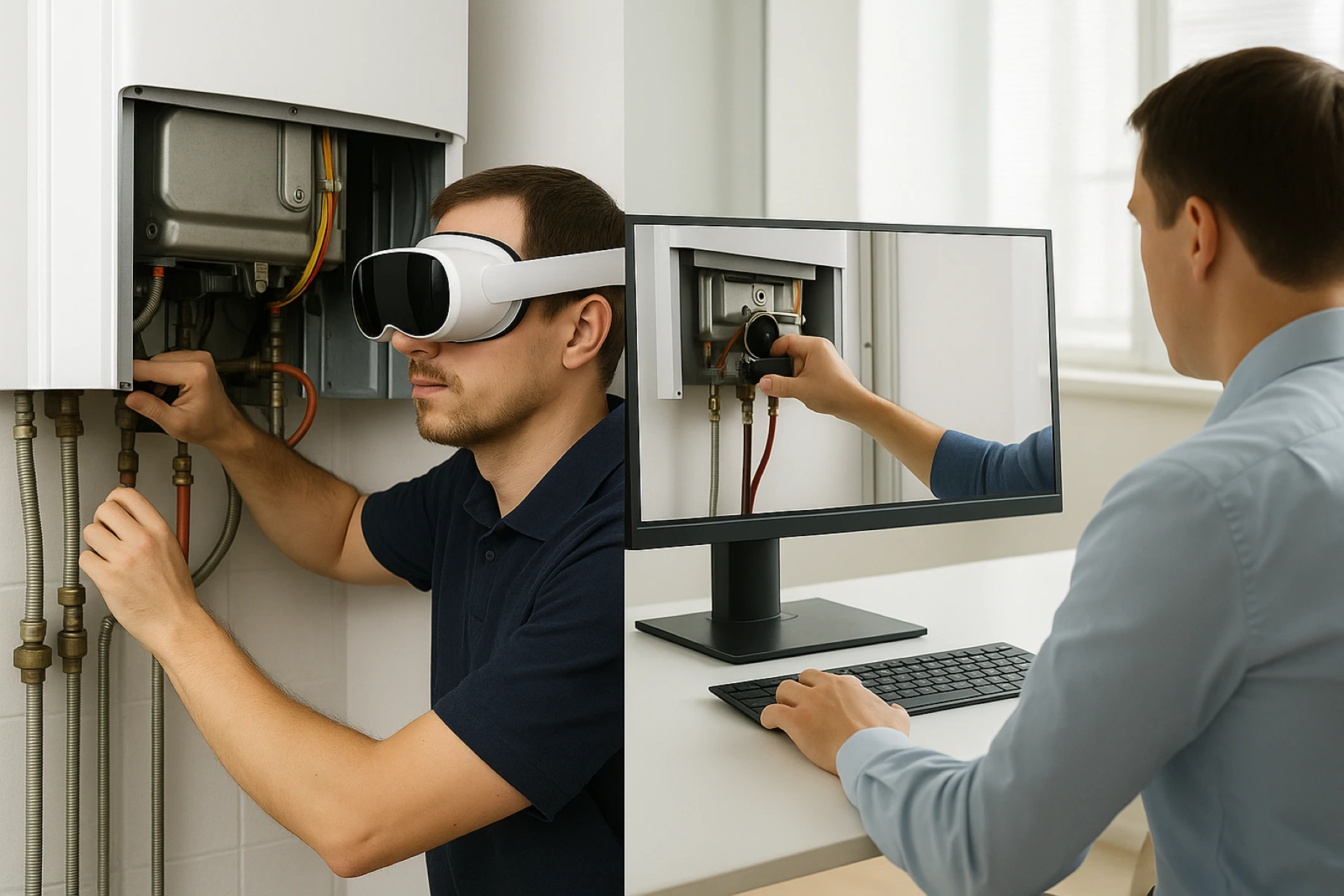 XeeXR HVAC technician